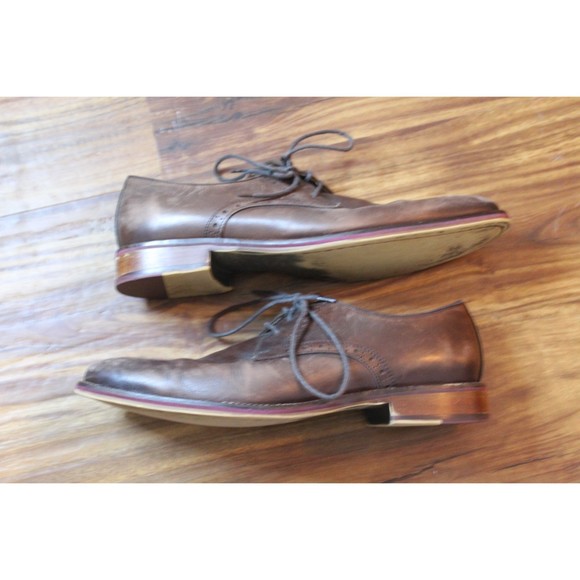 Men\'s Johnston Murphy Brown Leather Shoes Size 10.5 Conard Plain Toe main image 4